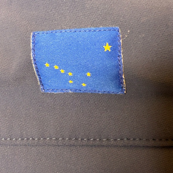 North Face Men’s Size Large full front zip jacket , large front zip pockets Blue - Picture 8 of 11